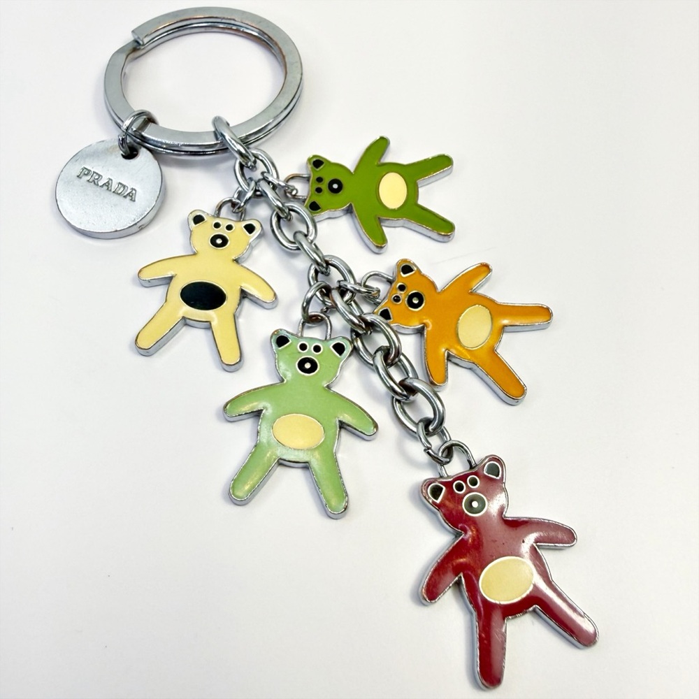 Prada Colorful Bear Bag Charm/Keychain